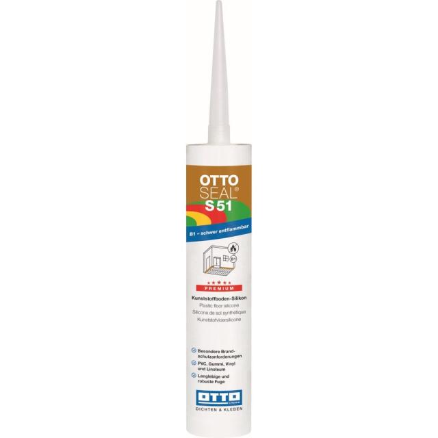 Otto Seal Gulvfuge/Silikone S51 C62 - Achatgrau - 310 ml