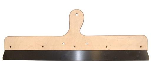 Glatspartel med træhåndtag 60 cm