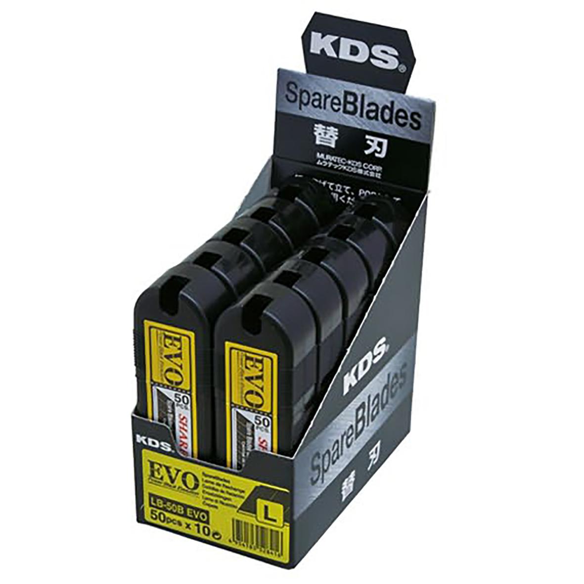 KDS knivblad 18mm black 50stk.