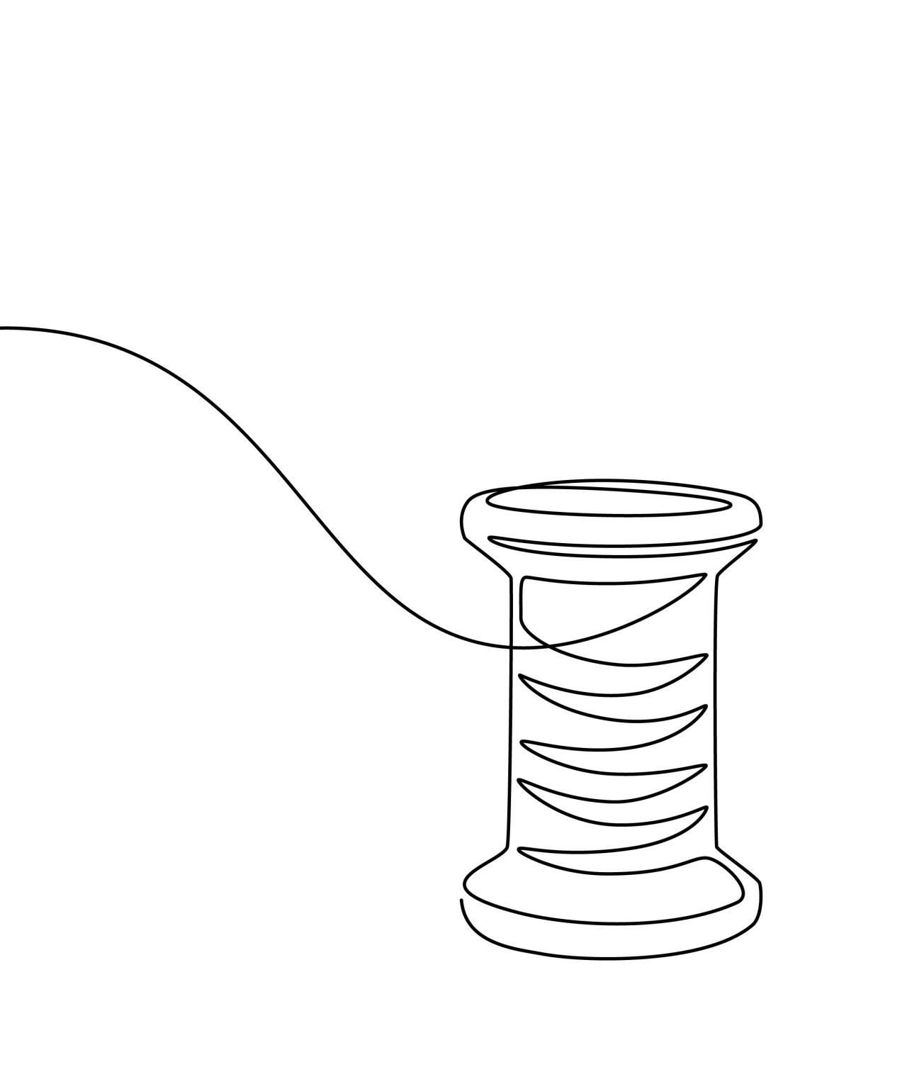 Forbo ensfarvet Tråd