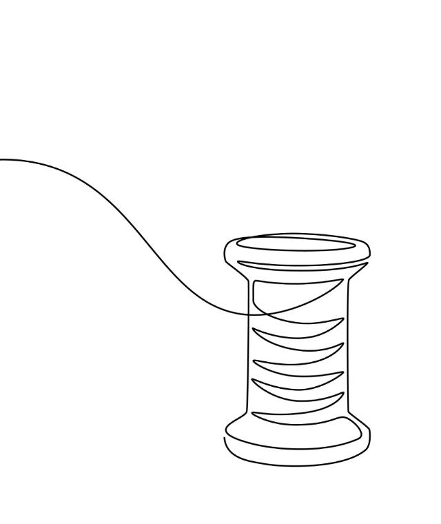 Forbo ensfarvet Tråd