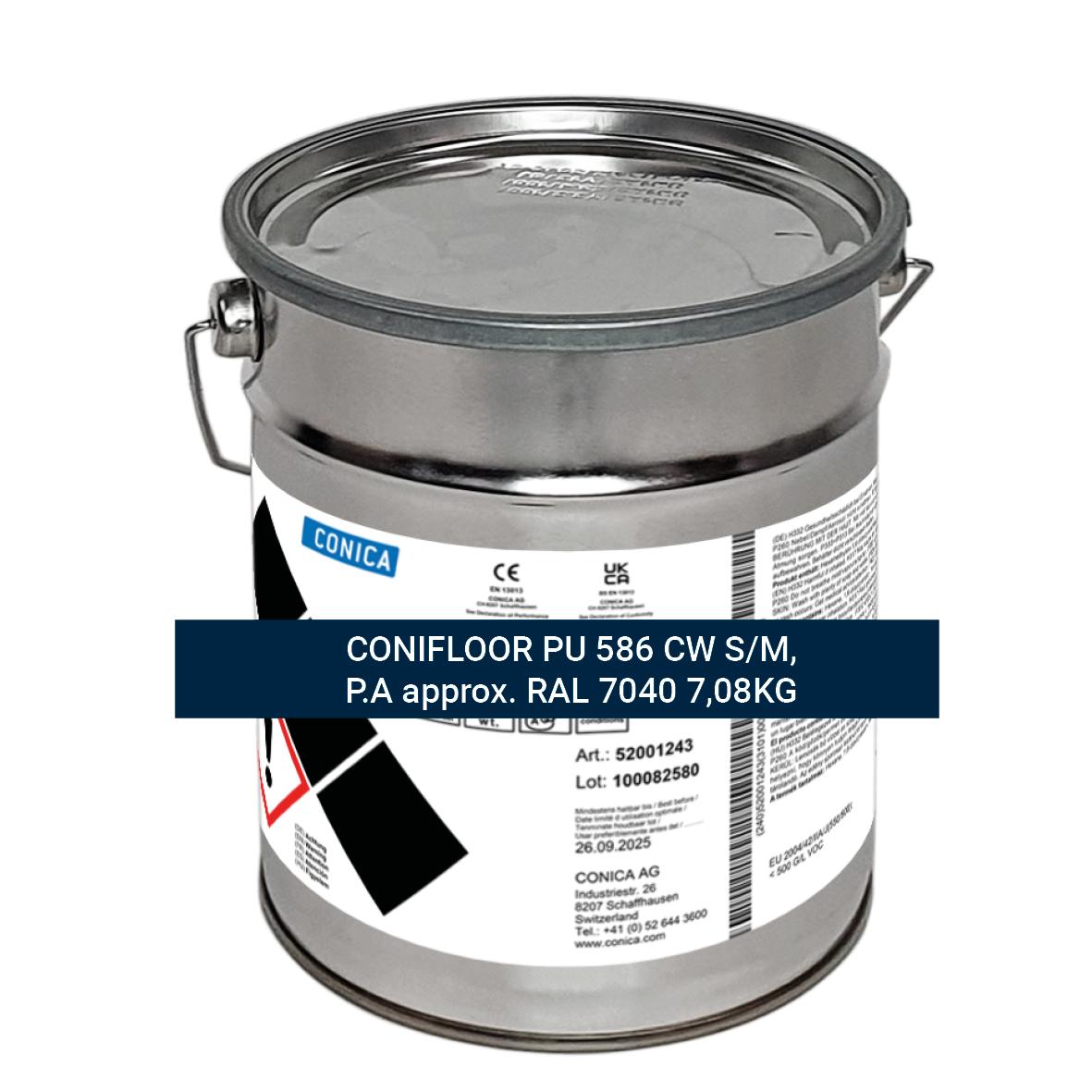 CONICA - CONIFLOOR PU 586 CW S/M, P.A approx. RAL 7040 7,08KG