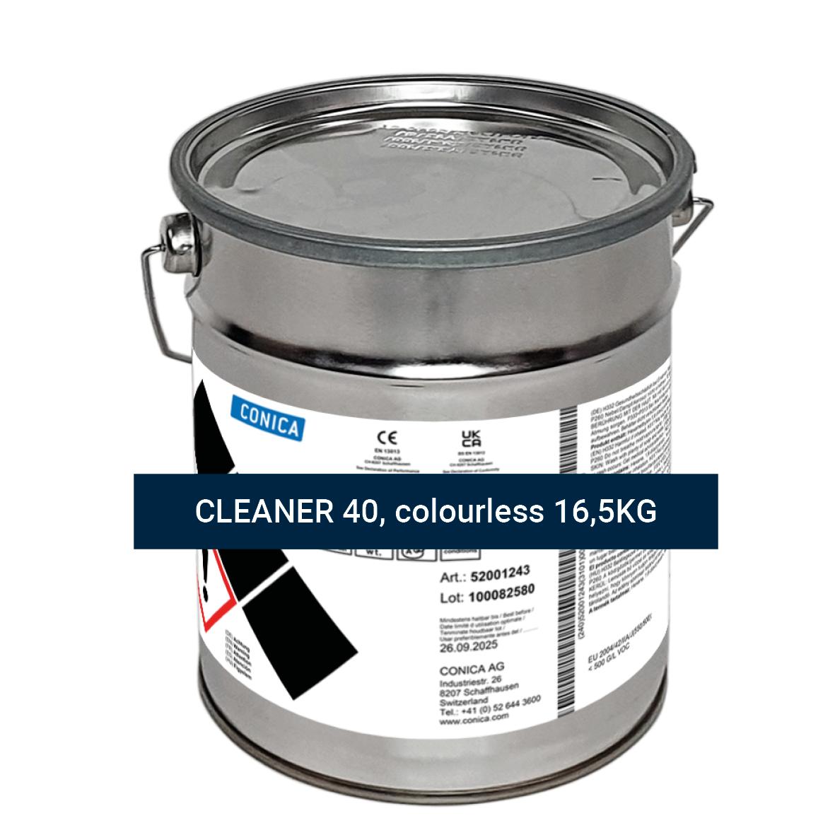 CONICA - CLEANER 40, colourless 16,5KG