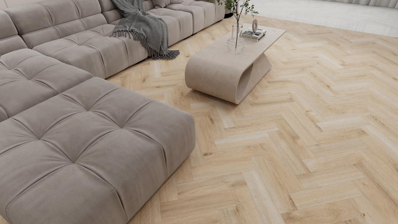 Glue Down Herringbone 18200 European Oak Ultra Mat