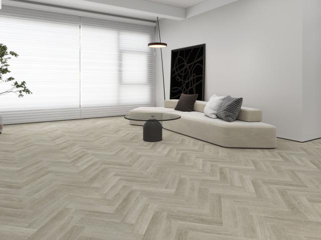 Glue Down Herringbone 5135566 White Oak Ultra Mat