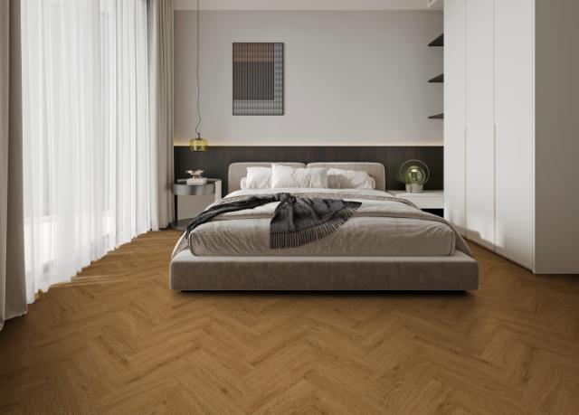 XPertPro Glue Down Herringbone 9409 Natural Oak UM 95x380 mm (2,6m2/pk.)