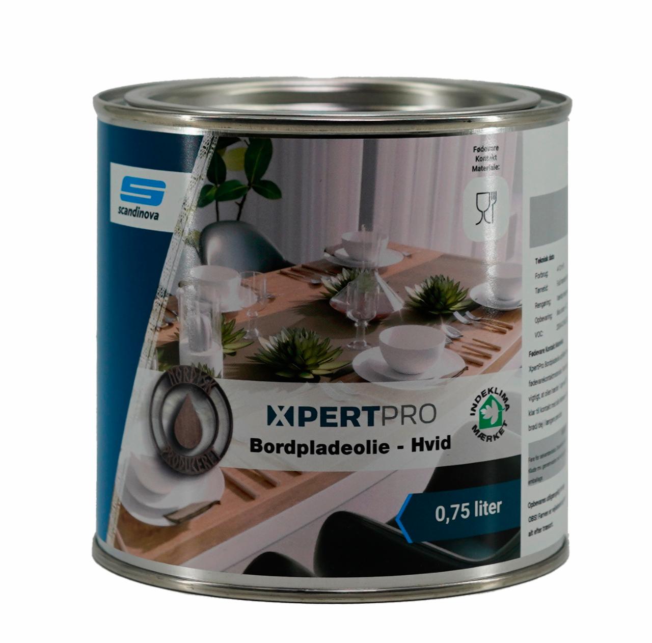 XpertPro Bordpladeolie Hvid 0,75 L