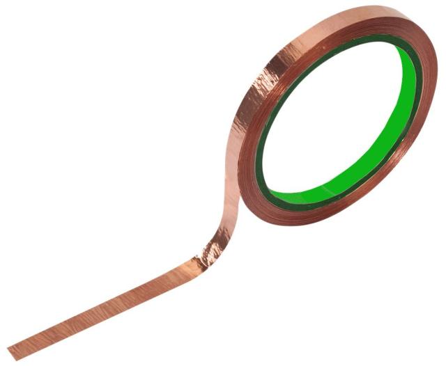 Kobbertape ledende klæb 25 m