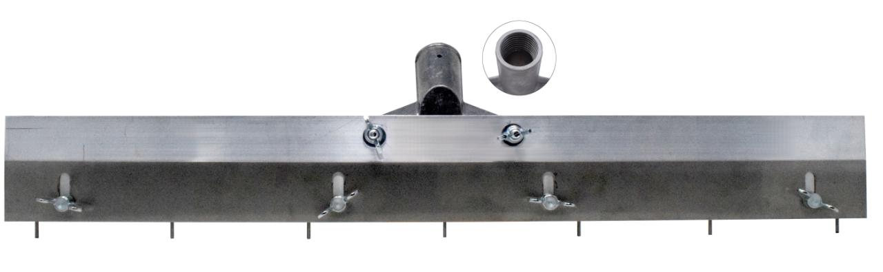 Nålrive 40 cm med gevindbeslag