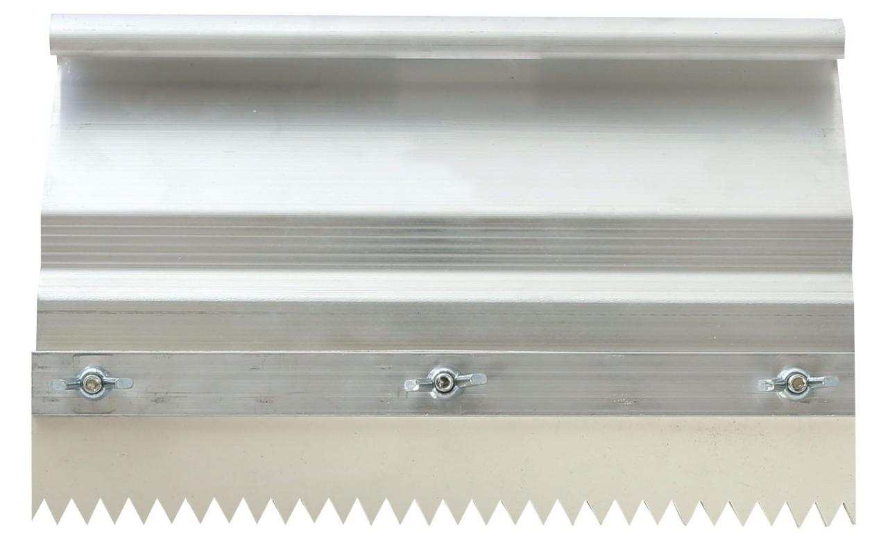 Håndskraber til takkede gummiblade 26 cm bred