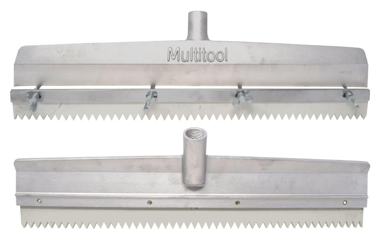 Skraber Professionel til tandede gummiblade 58 cm med gevindbeslag