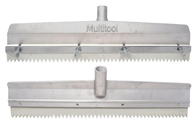 Skraber Professionel til tandede gummiblade 58 cm med gevindbeslag